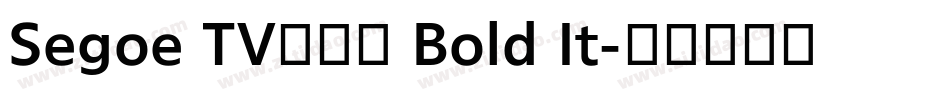 Segoe TV兰亭黑 Bold It字体转换